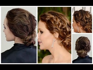 Easy Updo Inspired by Jennifer Lawrence's Golden Globes Style