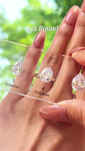 Pear Diamond Sizes
