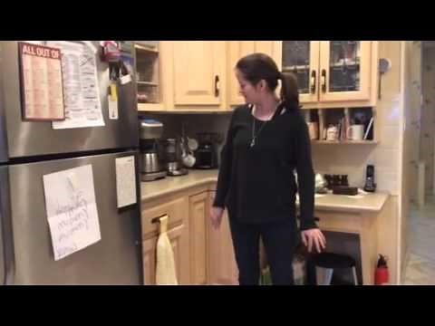 Emily dances to Rick Astley