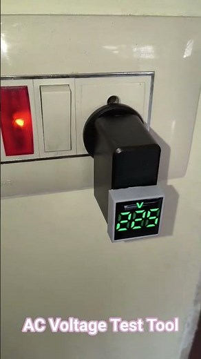 AC voltage tester ⚡ Very useful tool for technicians 🔌 Digital voltmeter for home #voltmeter