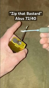 McZipping Abus 72/40 with McTickler, Apex. #lockpicking #locksport #covertinstruments #howto #lock