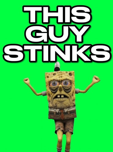 A dirty SpongeBob SquarePants is dancing to “This Guy Stinks” by @prodbyraesam, featuring a SpongeBob SquarePants sample, with dance moves by @tattedupfacedre. He looks grimy, confident, and completely unbothered while the sound is basically calling him out. This has that perfect gross cartoon-meme energy. The sample makes it instantly funny, and dirty SpongeBob dancing through it makes the whole thing even more ridiculous. Use this CapCut template for your own SpongeBob meme, funny dance edit, 