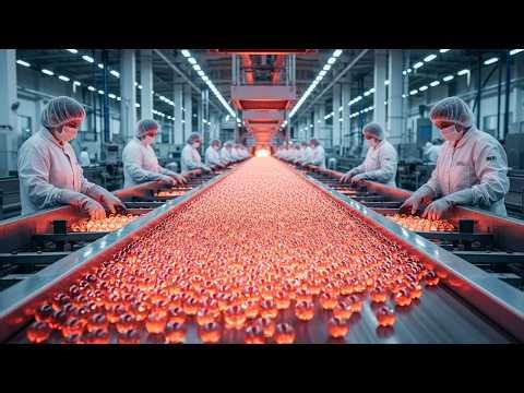 Inside a Mega Marble Factory: Cutting Molten Glass Spheres