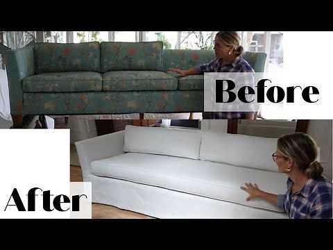 Turn three cushions into one long bench cushion DIY