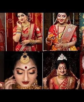 Modern Bengali bride look
