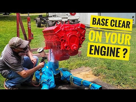 HOW To (Base Coat + Clear Coat) your Engine [PAINTING OUTSIDE]
