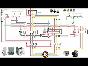 two speed motor starter connection and working function animation
