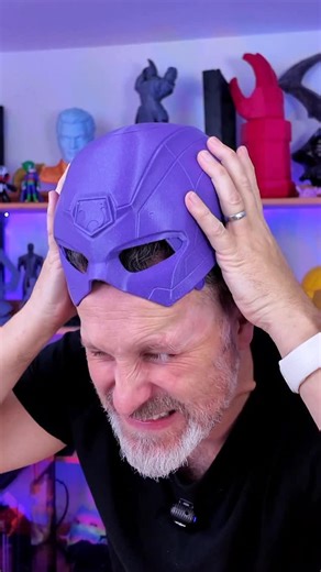 Uncle Jessy on Instagram: "Stop 3D Printing your helmets too small! Print yourself some cosplay calipers & try out @whitespaceprops Ref Maker App + your @elegoo Centauri Carbon to print your helmets perfectly! #3dprinting #cosplay #elegoo #daredevil #helmet"