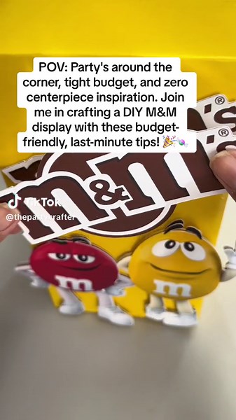Budget-Friendly DIY M&M Centerpiece for Last-Minute Parties