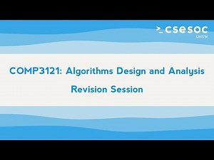 CSESoc Education | COMP3121 Revision Session (24T3)