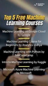 5 FREE Machine Learning Courses with Certificates (Start Now!)