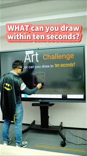 JAV Board on Instagram: "⏱️🎨 What can you draw in 10 seconds? In this video, watch a creator take on a 10-second art challenge using the JAV Interactive Whiteboard. A simple sketch of a washing machine is drawn in seconds—then stay until the end to see how the AI drawing feature transforms it into a stunning piece of artwork! The JAV Interactive Whiteboard makes drawing, teaching, and brainstorming smarter with touchscreen interaction and AI-powered creativity—perfect for classrooms, offices, a