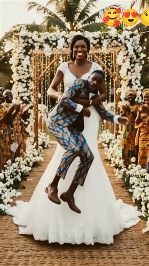 Tallest Bride Lifts Groom Off His Feet 😂💍 | Wedding Height Difference Twist #shorts