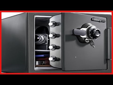 SentrySafe SFW123DSB Fireproof Safe and Waterproof Safe with Dial Combination 1.23 Cubic Feet Gray