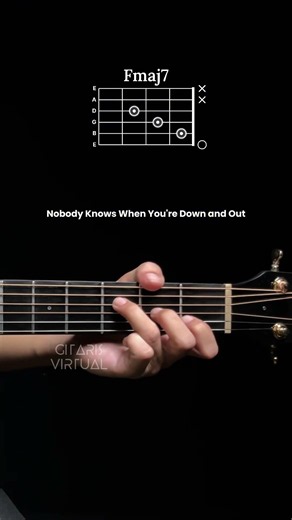 Nobody Knows When You re Down and Out #guitartutorial #guitarchords