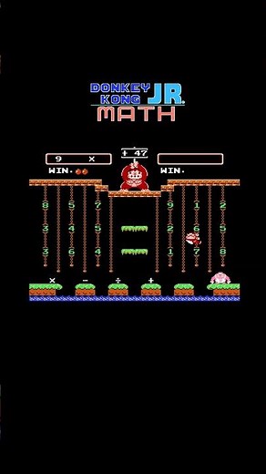 Donkey Kong Jr. Math - 05 Classic Arcade Gameplay#shorts