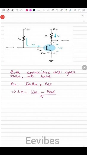 Transistor Bias Circuit - Fixed-bias Circuit #transistor #circuits #eevibes #education