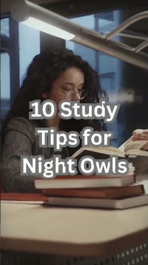 10 Best Study Tips for Night Owls 🌙📚 | Stay Focused & Productive at Night! #latenightstudying