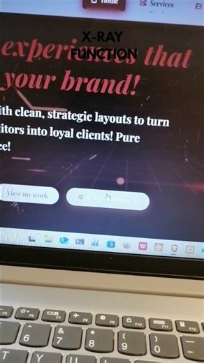 Portfolio website - X-Ray function, JavaScript, css, html