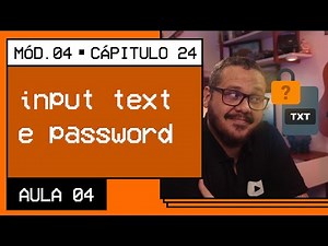 Criando caixas de texto e de senha - @Curso em Vídeo HTML5 e CSS3
