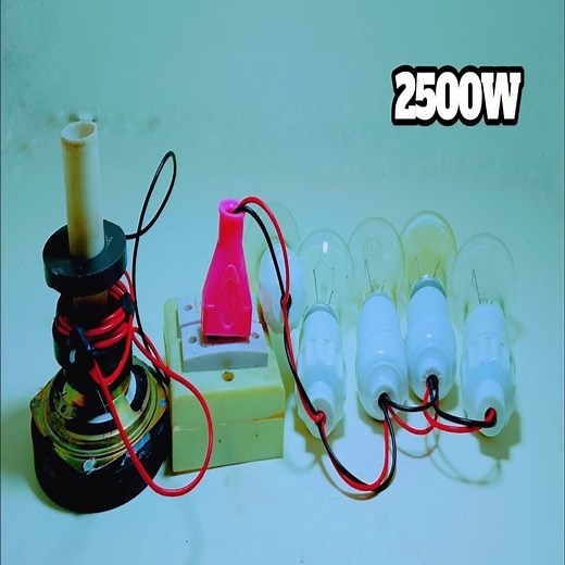 Free electricity 2500W Light bulb hi power Generator Magnetic Copper Coil 230V activity at home | Surbhi Roy