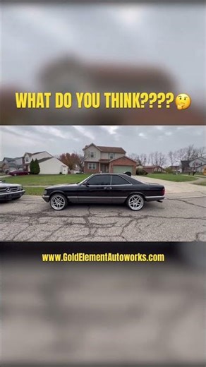 Mercedes 1990 560SEC & 1985 500SEC w/ 19” Wheels - Gold Element Autoworks LLC