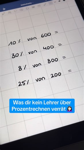 Studyflix on Instagram: "Was ist sie Lösung bei der letzten Aufgabe? 🤔 #mathe #rechnen #prozente #schule"