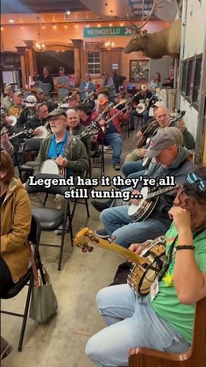 Legend has it… they’re STILL tuning🤣 #banjo #banjolesson