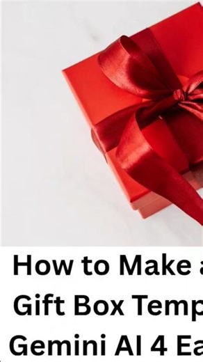 How to Make a Custom Gift Box Template with Gemini AI 4 Easy Steps!