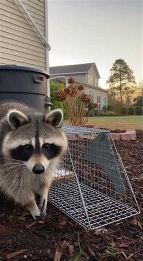 Easy Humane Trap Demo: Raccoon Capture at Dawn