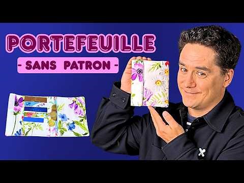 How to sew this wallet/purse without a pattern?