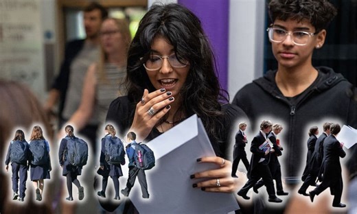 How state and private schools compared on GCSE grades this results day