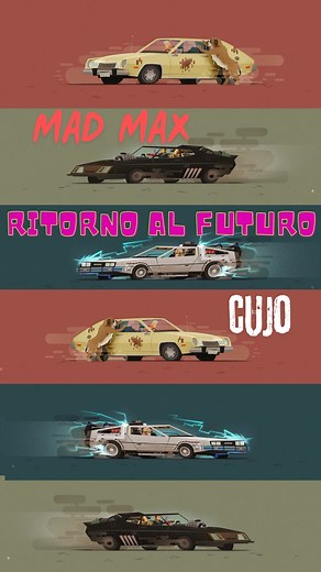 RITORNO AL FUTURO...MAD MAX...CUJO...🎥 Cosa hanno in comune questi 3 StraCult? Oltre ovvimente alle 3 bellisme interpretazioni realizzate da Mark Borgions nelle sue 3 inconfondibili "strisce di Cinema"? Macchine e cani🐶🚗... anche loro veri protagonisti di questi 3 grandi Classici degli anni 80. ❗️In Mad Max, un Australian cattle dog è la razza di "Cane", inteprete assimene alla mitica V8 Interceptor, sulla base della Ford Falcon XB GT Coupé. ❗️In Ritorno al Futuro "Einstein" è il meticcio sul