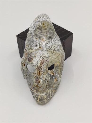 Mystical Alien Warrior — Hand‑carved Oyster Shell Sculpture - Etsy