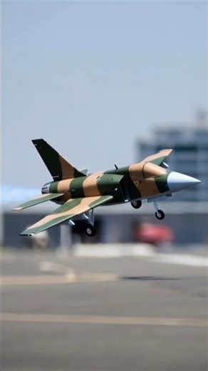 Mini Fighter Jet Takeoff in Slow Motion ✈️🔥 #Shorts