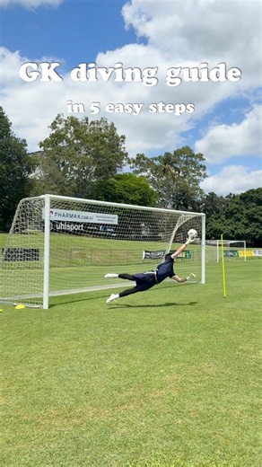 LVGK | Goalkeeper + Coach on Instagram: "5 Step Diving Guide ⚽️🧤 - Goalkeeper training, goalkeeping advice, goalie drills, gk tips - #football #goalkeeper #goalie #gk #goalietraining"