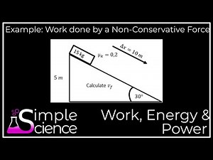 Example: Work done by a Non-Conservative Force