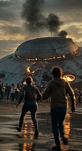 REAL UFO CRASH on Los Angeles Beach!?🔥 Caught on Camera!