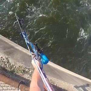 Bowfishing in heavy current #bowfishing #fishing #archery | Stephen "The Fear" Banaszak