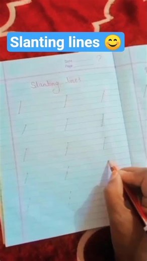 slanting lines, right slanting lines and left slanting lines.