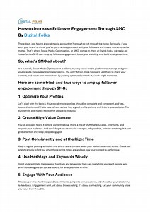 How to Increase Follower Engagement Through SMO - SlideServe