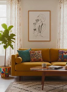 Black Afro Line Art - Etsy Canada