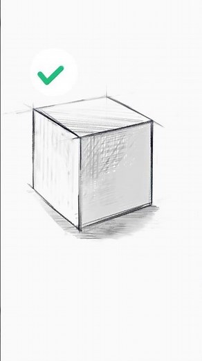 立方体を描こう｜Let’s draw a cube. art_tips_vol.68 #イラスト #デッサン #鉛筆デッサン #arttips #shots #PencilDrawing