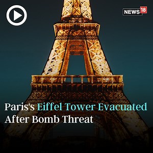 France's iconic Eiffel Tower was evacuated on Saturday, as a precautionary measure after receiving a bomb threat #France #Paris #EiffelTower | News18