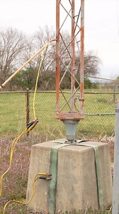 Never touch an AM tower! Using a sausage as a finger