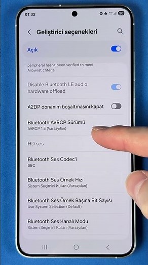 Bluetooth kulaklığında ses veya bağlantı problemi yaşıyorsan Avrcp sürümünü değiştir! #reklam