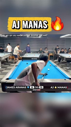 #billiards AJ MANAS highlight shot