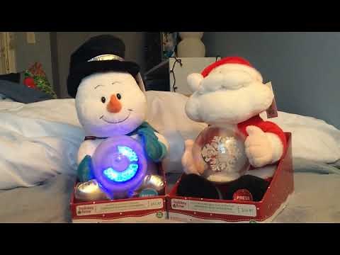 Sound N' Light: 2013 Snow Globe Pals Santa & Snowman