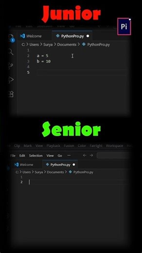 Junior VS Senior Python Developer 😂🔥
