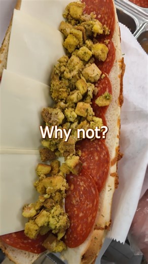 SubDooing on Instagram: "Subway POV Pizza Sub With Festive Stuffing #subway #pov #festive"